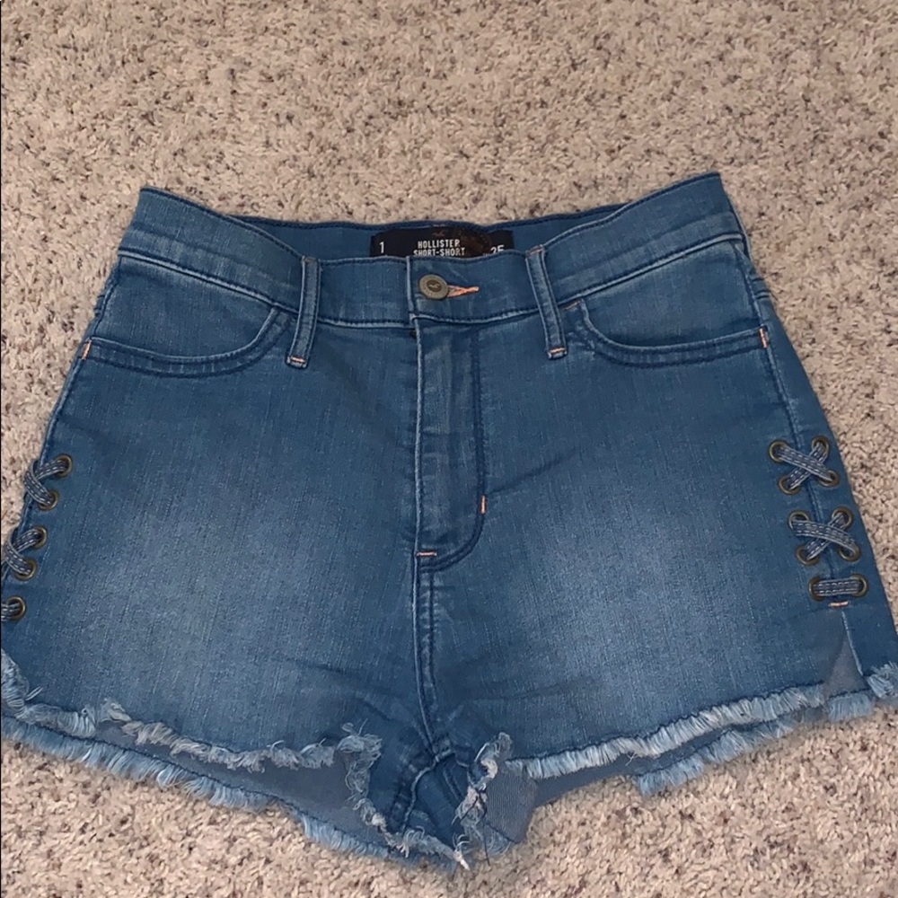 Hollister high waisted jean shorts
